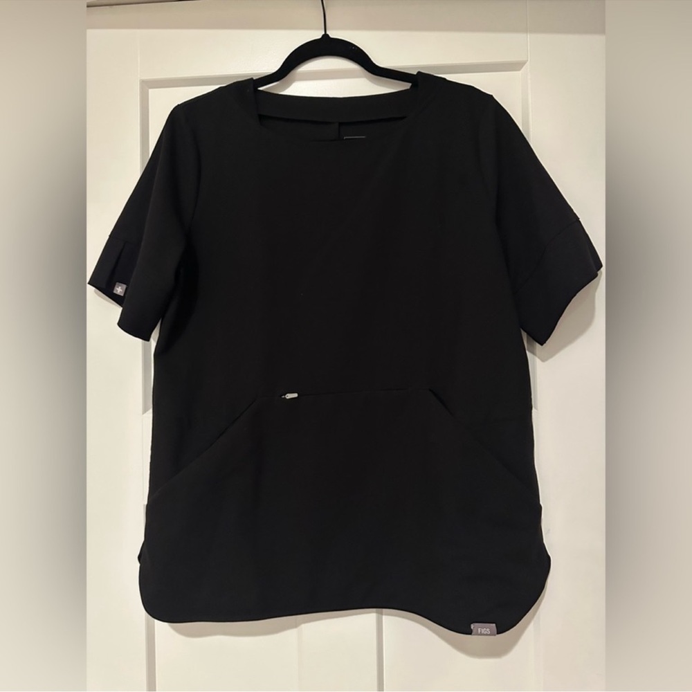 Figs Black Women's Scrub Top